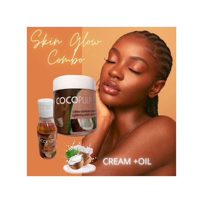 Cocopulp Moisturizing,Lightening&Brightening Cream+Oil With Coconut.